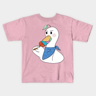 Doo Doo duck icream lover Kids T-Shirt